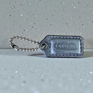Coach Silver Leather Mini Replacement Hangtag